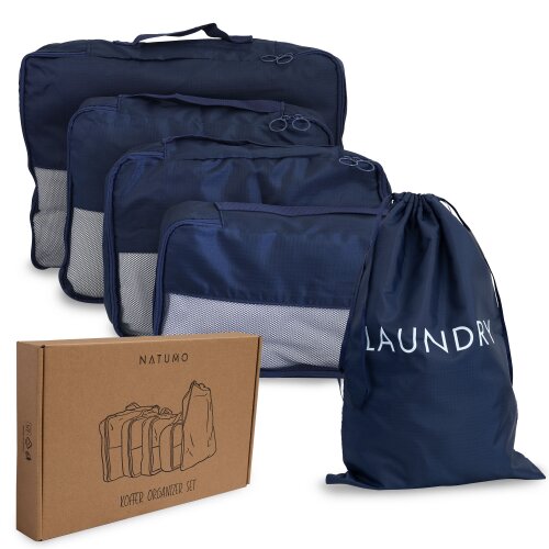 NATUMO® Koffer Organizer Set, 5-teiliges Packwürfel Set, 22,99 €